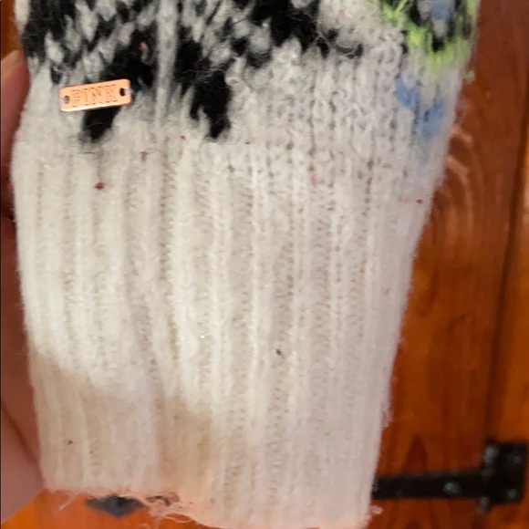 Pink Victoria’s Secret Holiday Snowflake sweater - Picture 3 of 13